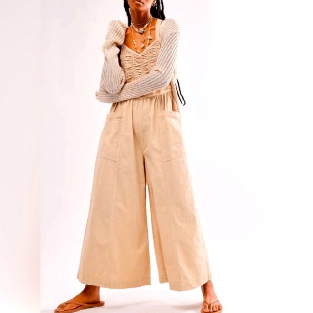 Free People Forever And Always Ruched One-Piece Jumpsuit Size Small